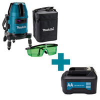 Makita SK40GDZ Accu Multilijn Laser Groen 12V Max Basic Body met Tas - 0088381880435 - SK40GDZ - Mastertools.nl