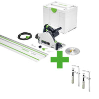 Festool TS 55 FEBQ-Plus-FS Invalzaag in Systainer met FS 1400/2 Geleiderail - 577010 - 4014549394588 - 577010 - Mastertools.nl