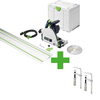 Festool TS 60 KEBQ-Plus-FS Invalzaag in Systainer met FS 1400/2 Geleiderail - 577417 - 4014549409435 - 577417 - Mastertools.nl