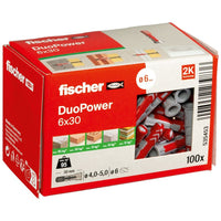 Fischer DuoPower Nylonplug 6x30mm VE=100 - 535453 - - - Mastertools.nl