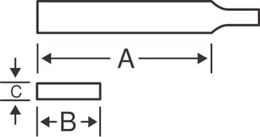 Bahco Blokvijl 250mm Basterd - 1-100-10-1-0 - 7311518019099 - 1-100-10-1-0 - Mastertools.nl