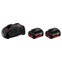 Bosch Professional Starterset 2x GBA 18V Accu 5.0Ah AMPShare + Snellader GAL 1880 CV - 1600A00B8J - - - Mastertools.nl