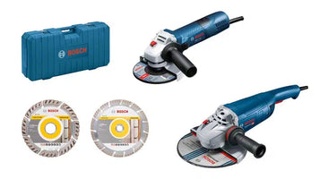 Bosch Professional Combiset GWS 22-230 J + GWS 7-125 Haakse slijpers in Koffer - 06018C130A - 4059952635071 - 06018C130A - Mastertools.nl