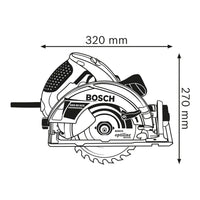 Bosch Professional GKS 65 GCE Cirkelzaag 190mm 1800W 230V in L-BOXX - 0601668901 - 3165140607636 - 0601668901 - Mastertools.nl