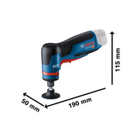 Bosch Professional GWG 12V-50 S Accu Roterende Slijper 12V Basic Body in L-Boxx - 06013A7001 - 4059952634166 - 06013A7001 - Mastertools.nl