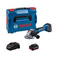 Bosch Professional GWS 18V-10 P Accu Haakse Slijper 125mm 18V 5.0Ah in L-Boxx - 06019J4101 - 4059952634470 - 06019J4101 - Mastertools.nl