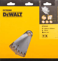 DeWALT Cirkelzaagblad voor Hout | Extreme | Ø 184mm Asgat 16mm 40T - DT4063-QZ - 5035048057049 - DT4063-QZ - Mastertools.nl