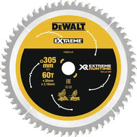 DeWALT Cirkelzaagblad voor Hout | Extreme Runtime | Ø 305mm Asgat 30mm 60T - DT99575-QZ - 5035048542378 - DT99575-QZ - Mastertools.nl