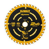 DeWALT Cirkelzaagblad voor Multimaterial | Extreme | Ø 165mm Asgat 20mm 40T - DT10301-QZ - 5035048085851 - DT10301-QZ - Mastertools.nl