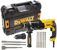 DeWALT D25134KP Combihamer SDS-Plus 2,8J + snelwisselboorkop + boren- en beitelset 800W in TSTAK - - - Mastertools.nl