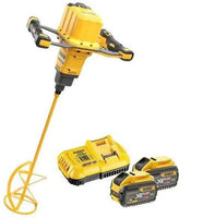 DeWALT DCD240X2 XR FlexVolt Accu Mixer 160mm 54V 9.0Ah Li-ion in opbergtas - 5035048668344 - DCD240X2-QW - Mastertools.nl