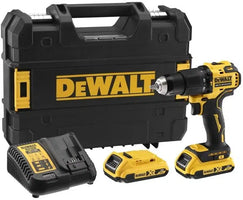 DeWALT DCD709D2T Compacte accu klop-/schroefboormachine 18V XR 2.0Ah in TSTAK - 5035048721889 - DCD709D2T-QW - Mastertools.nl