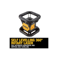 DeWALT DCE074D1R-SET Volautomatische Roterende Laser Rood 18V 2.0Ah Li-ion - 5054905035549 - DCE074D1R-SET - Mastertools.nl