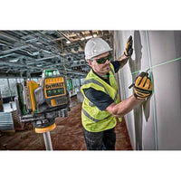 DeWALT DCE089D1GTRID Zelfniv Kruislijnlaser Groen 10.8V 2.0Ah XR Li-ion + Statief DE0881T + Detector DE0892G - - - Mastertools.nl