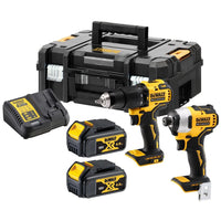 DeWALT DCK2062M2T Accu Combiset Klop-/Schroefboormachine DCD709 + Slagschroevendraaier DCF809 18V 4.0Ah XR Li-ion - 5035048723692 - DCK2062M2T-QW - Mastertools.nl