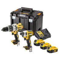 DeWALT DCK276P3T Accu Combiset Klop-/Schroefboormachine DCD996 + Slagschroevendraaier DCF887 18V 3x5.0Ah XR in TSTAK - - - Mastertools.nl