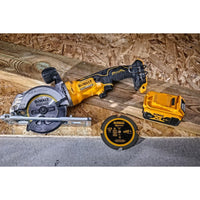 DeWALT DCS571P2 Accu Ultra Compact Cirkelzaag 115mm 18V XR 5.0Ah in TSTAK - 5035048723135 - DCS571P2-QW - Mastertools.nl