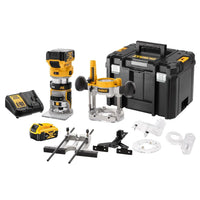 DeWALT DCW604P2 Accu Boven- en kantenfrees 18V 5.0Ah Li-ion in TSTAK - 5035048711835 - DCW604P2-QW - Mastertools.nl