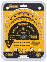 DeWALT DT10397 Constructiezaagbladenset 165x20mm 3 st - 5035048099445 - DT10397-QZ - Mastertools.nl