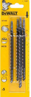 DeWALT DT2169 T 344 D Decoupeerzaagblad voor Hout & Spaanplaat VE=5 - 5035048033241 - DT2169-QZ - Mastertools.nl