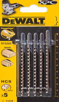 DeWALT DT2205 T 101 B Decoupeerzaagblad voor Hout VE=5 - 5035048074978 - DT2205-QZ - Mastertools.nl