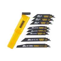 DeWALT DT2443L 8-delige set reciprozaagbladen in stevige opbergcassette - 5035048089842 - DT2443L-QZ - Mastertools.nl