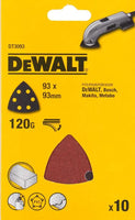 DeWALT DT3093 P120 Deltaschuurpapier VE=10 - - - Mastertools.nl
