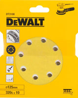 DeWALT DT3108 P320 Schuurschijf 125mm VE=10 - 5035048059050 - DT3108-QZ - Mastertools.nl