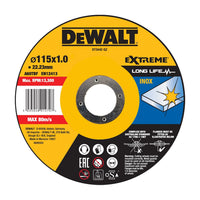 DeWALT DT3442 EXTREME™ Doorslijpschijf RVS 115mm - 5035048014714 - DT3442-QZ - Mastertools.nl