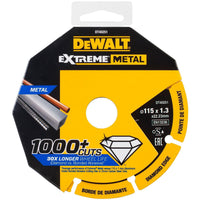 DeWALT DT40251 EXTREME™ Metal Diamant Doorslijpschijf 115mm - 5035048545294 - DT40251-QZ - Mastertools.nl