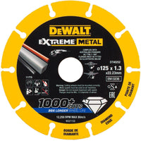 DeWALT DT40252 Extreme Metal Doorslijpschijf 125mm - 5035048545300 - DT40252-QZ - Mastertools.nl