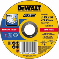 DeWALT DT43902 Doorslijpschijven 125x22.2x1mm. RVS/INOX VE=1 - 5035048545447 - DT43902-QZ - Mastertools.nl