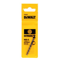 DeWALT DT5037 HSS-G metaalboor EXTREME 2™ 2.5x57mm VE=2 - 5035048034798 - DT5037-QZ - Mastertools.nl