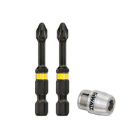 DeWALT DT70536T Extreme Impact Torsion Schroefbits PH2 50mm 2 Stuks + MagLock Bithouder - - - Mastertools.nl