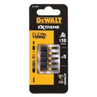 DeWALT DT7379T Extreme Impact Torsion Schroefbits T10 25mm 5 Stuks - 5035048089231 - DT7379T-QZ - Mastertools.nl