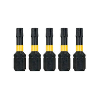 DeWALT DT7384T Extreme Impact Torsion Schroefbits T30 25mm 5 Stuks - - - Mastertools.nl