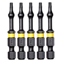 DeWALT DT7393T Extreme Impact Torsion Schroefbits T10 50mm 5 Stuks - 5035048089361 - DT7393T-QZ - Mastertools.nl