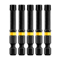 DeWALT DT7399T Extreme Impact Torsion Schroefbits T40 50mm 5 Stuks - 5035048089422 - DT7399T-QZ - Mastertools.nl