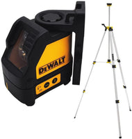 DeWALT DW088CGTRI Kruislijnlaser Groen 15m + DE0881T Statief - 5054905030117 - DW088CGTRI - Mastertools.nl