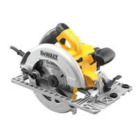 DeWALT DWE576K Cirkelzaag 1600W in Koffer + DWS5022 Geleiderail 1500mm - 5035048377581 - DWE576K-QS - Mastertools.nl