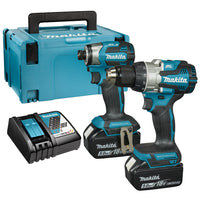 Makita DLX2527TJ Accu Combiset 2-delig (DDF489 + DTD173) 18V 5.0Ah in Mbox - - - Mastertools.nl