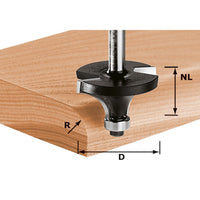 Festool HW S8 D25,5/R6,35 KL Freesbit Afrondfrees + lager S 8mm 25,5x13,50mm R6,35 - 491013 - 4014549001196 - 491013 - Mastertools.nl