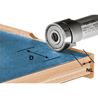 Festool HW/KLS D22/8-OFK 500 Freesbit Kantenfrees + lager 22,0x8,0mm - 490565 - 4014549058459 - 490565 - Mastertools.nl