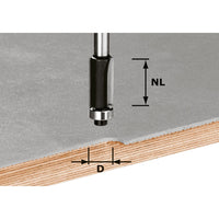 Festool HW S8 D12,7/NL25 Freesbit Kantenfrees S 8mm 12,7x25mm - 491027 - 4014549001370 - 491027 - Mastertools.nl