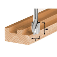 Festool HS Spi S8 D10/30 Freesbit Spiraalgroeffrees S 8mm 10x30mm - 490946 - 4014549000380 - 490946 - Mastertools.nl