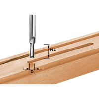 Festool HW S8 D4/10 Freesbit Groeffrees S 8mm 4x10mm - 490953 - 4014549000472 - 490953 - Mastertools.nl