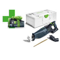 Festool RSC 18 EB-Basic-5,0 Accu Reciprozaag 18V 5.0Ah in Systainer - 578409 - 4014549446515 - 578409 - Mastertools.nl