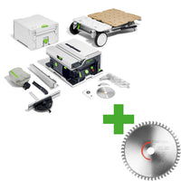 Festool CSC SYS 50 EBI-Basic-Set Accu Tafelcirkelzaag 2x18V Basic Body met Onderstel - 577371 - 4014549406212 - 577371 - Mastertools.nl