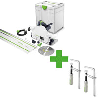 Festool TS 75 EBQ-Plus-FS Invalcirkelzaag in Systainer met FS 1400/2 Geleiderail - 576115 - 4014549359129 - 576115 - Mastertools.nl