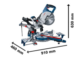 Bosch Professional GCM 8 SJL Afkortzaag + Onderstel GTA 2600 - 0615990FV8 - 3165140777780 - 0615990FV8 - Mastertools.nl